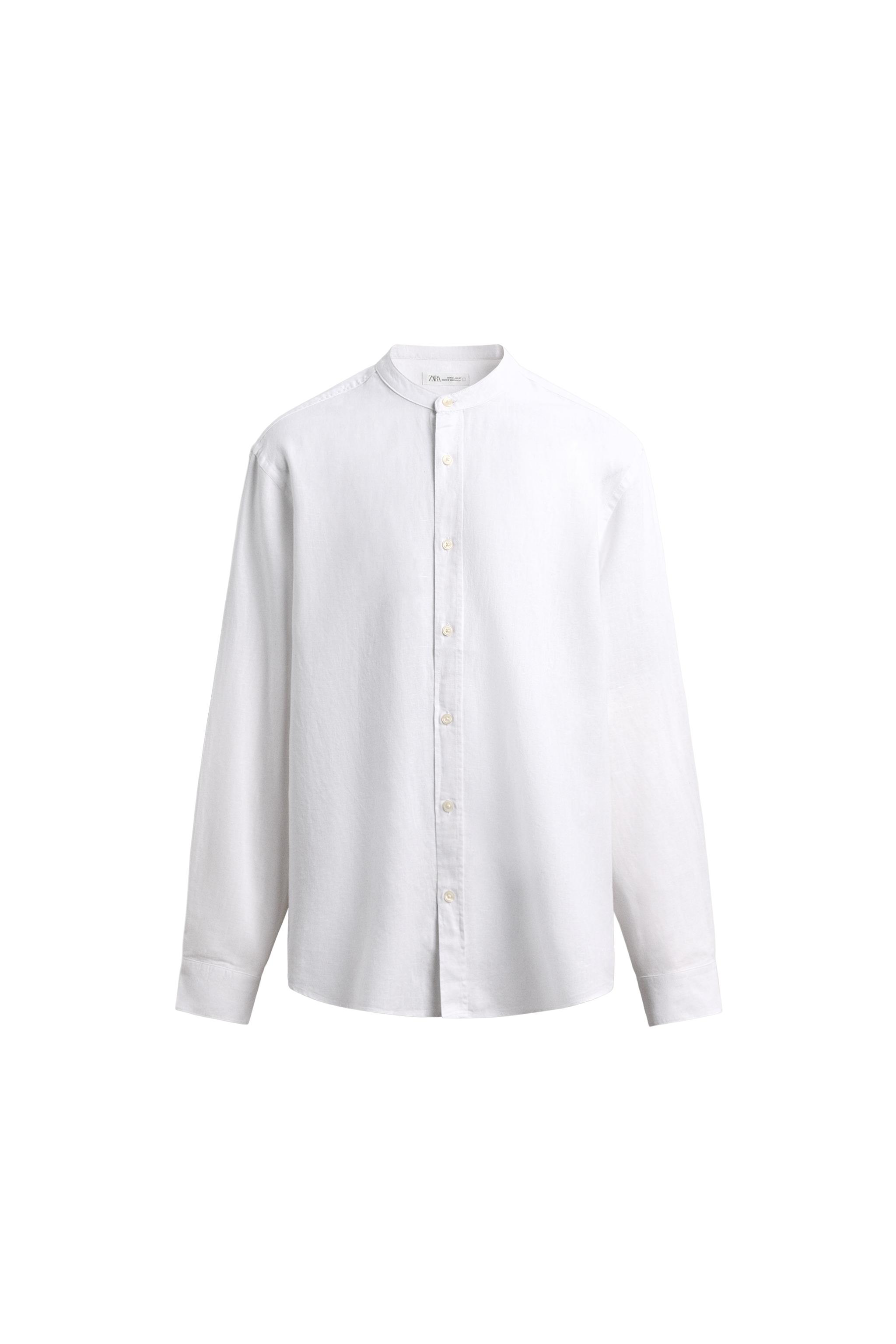 RELAXED FIT LINEN - COTTON SHIRT